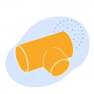 Тройник медный для высокотемпературной пайки 15 мм Cu-DHP ГОСТ 32590-2013