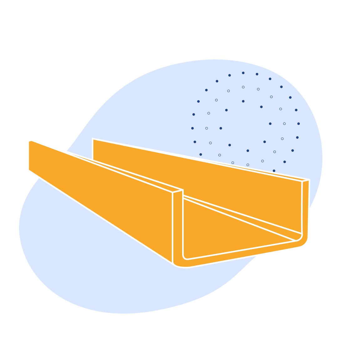 Швеллер стальной гнутый равнополочный 270х100х7 мм Ст3сп ГОСТ 8278-83